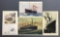 Group of 50+ pieces vintage postcards, letter cards, prints-Ships