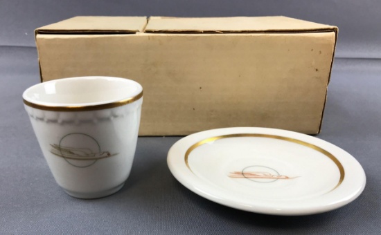 Vintage Union Pacific Streamliner demitasse cup and saucer