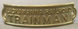 Vintage Lackawanna railroad trainman hat badge