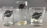 Group of 3 Chicago and Northwestern Railway glasses