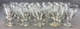 Group of 20 vintage Union Pacific stemware glasses