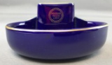 Vintage Missouri Pacific Railroad Hall pottery ashtray