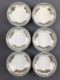 Group of 6 vintage Pullman Bowls