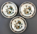 Group of 3 vintage sauce dishes Indian Tree pattern