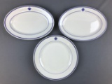 Group of 3 vintage Erie Railroad dishes