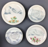 Group of 4 vintage Great Northern Railway dishes