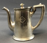 Vintage Erie Railroad silver soldered small teapot