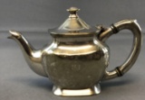 Vintage Erie Railroad small silver soldered teapot