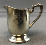 Vintage Erie Railroad silver soldered creamer/pitcher