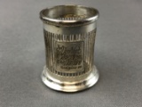 Vintage silver plate railroad serving piece