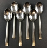 Group of 6 vintage NYC table spoons