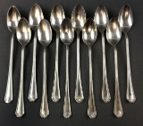 Group of 11 vintage Pullman Company Ice Tea Spoons