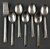 Group of 7 Penn central railroad flatware pieces