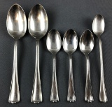 Group of 6 vintage L & N railroad flatware spoons