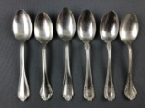 Group of 6 vintage railroad flatware pieces