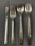 Group of 4 vintage Airline flatware pieces