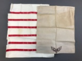Group of 7 vintage GM and O railroad linens