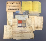 Group of antique railroad correspondence
