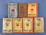 Group of vintage pocket list of railroad officials