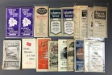 Group of antique Railway time tables