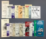 Group of vintage railroad time tables