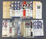 Group of Erie Lackawanna railroad time tables