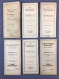 Group of vintage Lehigh Railroad employee time tables