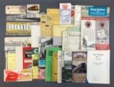 Group of Railroad time tables, brochures, forms and more