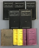 Group of vintage Pullman Company employee books