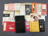 Group of vintage Pullman Company brochures, receipt books and more