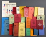 Group of vintage railroad line safety rule books and more