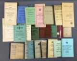 Group of vintage railroad line employee books