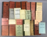 Group of vintage railroad employee rule booklets