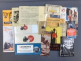 Group of vintage railroad brochures, tickets and more