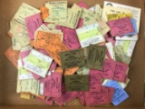 Group of vintage railroad tickets