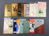 Group of vintage steamship brochures and more