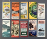 Group of 10 vintage steamship line brochures