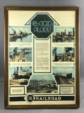 Vintage Erie Railroad Framed poster