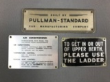 Group of 3 Pullman Company signs