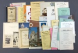 Group of Southern Pacific railroad menus