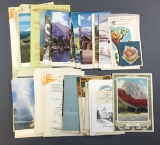 Group of vintage Union Pacific menus