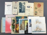 Group of vintage menus from hotels, steamships and more