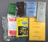 Group of vintage railroad booklets, time tables and more