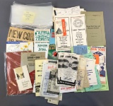 Group of vintage railroad time tables, brochures, and more