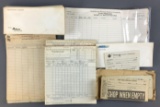 Group of vintage railroad forms, envelopes and more