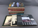 Group of hard cover railroad books, New York Central System