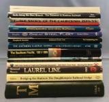 Group of 15 railroad books, includes California Zephyr