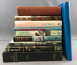 Group of 9 railroad books, 1 photo album