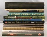Group of 12 railroad books including NY central directory