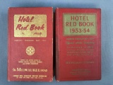 Group of 2 editions of Hotel Red Book (1953-54 and 1960)